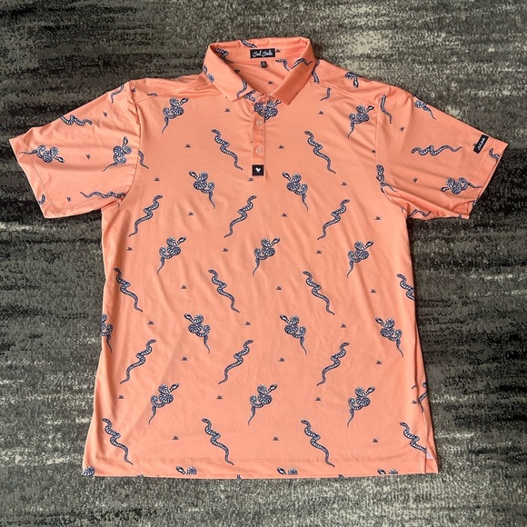 Bad Birdie Other - BAD BIRDIE Men’s Sidewinder Snake Golf Polo